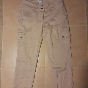 Khaki cropped/capris